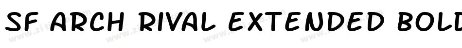 SF Arch Rival Extended Bold字体转换